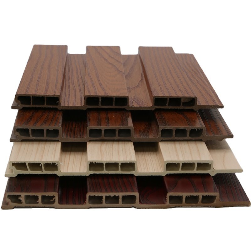 wpc wood Interior decoration fluted great wall panels decorative wood alternative wpc wall panel