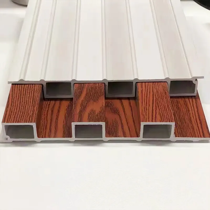 wpc wood Interior decoration fluted great wall panels decorative wood alternative wpc wall panel