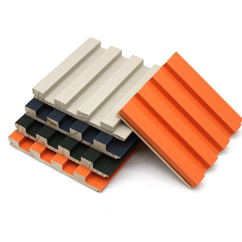 Indoor Wood Plastic Composite Cladding Fluted Wall Board Wpc Wall Panel decorative wall panel