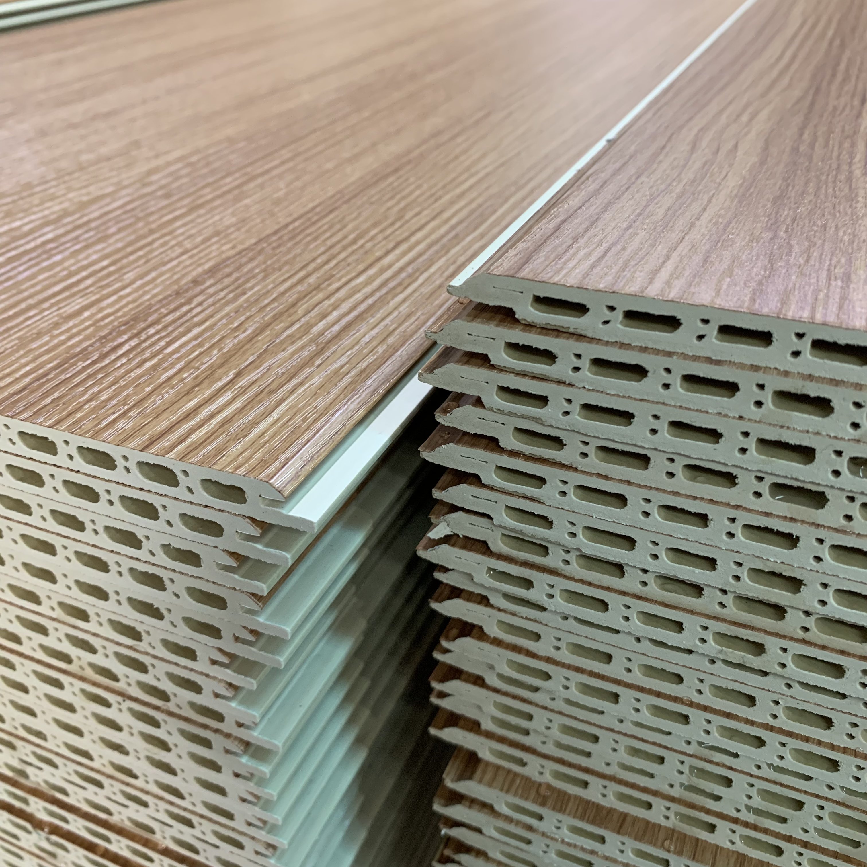 wpc wall cladding wood grain roofing/ceiling interior wpc timber composite facade slat wpc wall panel Factory Hot sale