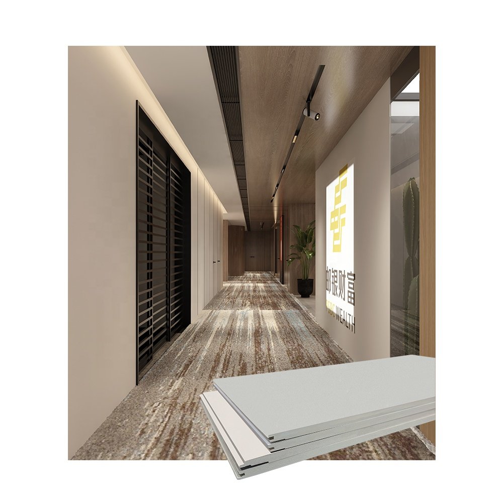 Wooden Bamboo Grey Board High-end Hotel Decoration Reception WPC Wall Panel