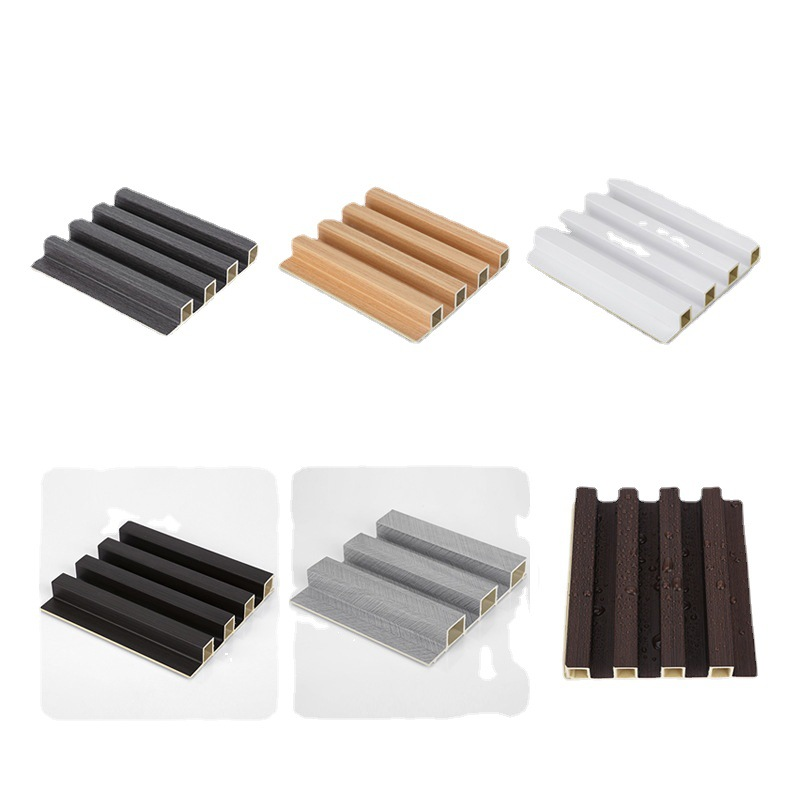 2023 New Hollow wood fireproof and waterproof Acoustic For home decoration WPC Wall Panel other boards