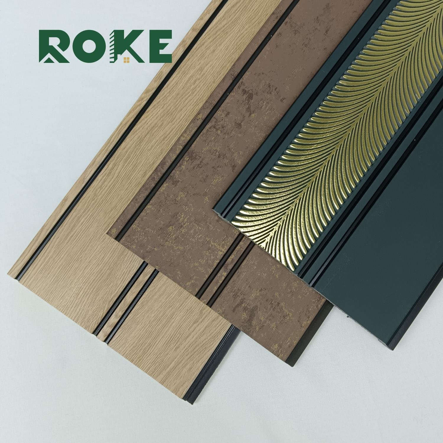 ROKE Factory Ps Wall Panel Board For Interior Wall Decoration 3d Wall Panel From China Fireproof