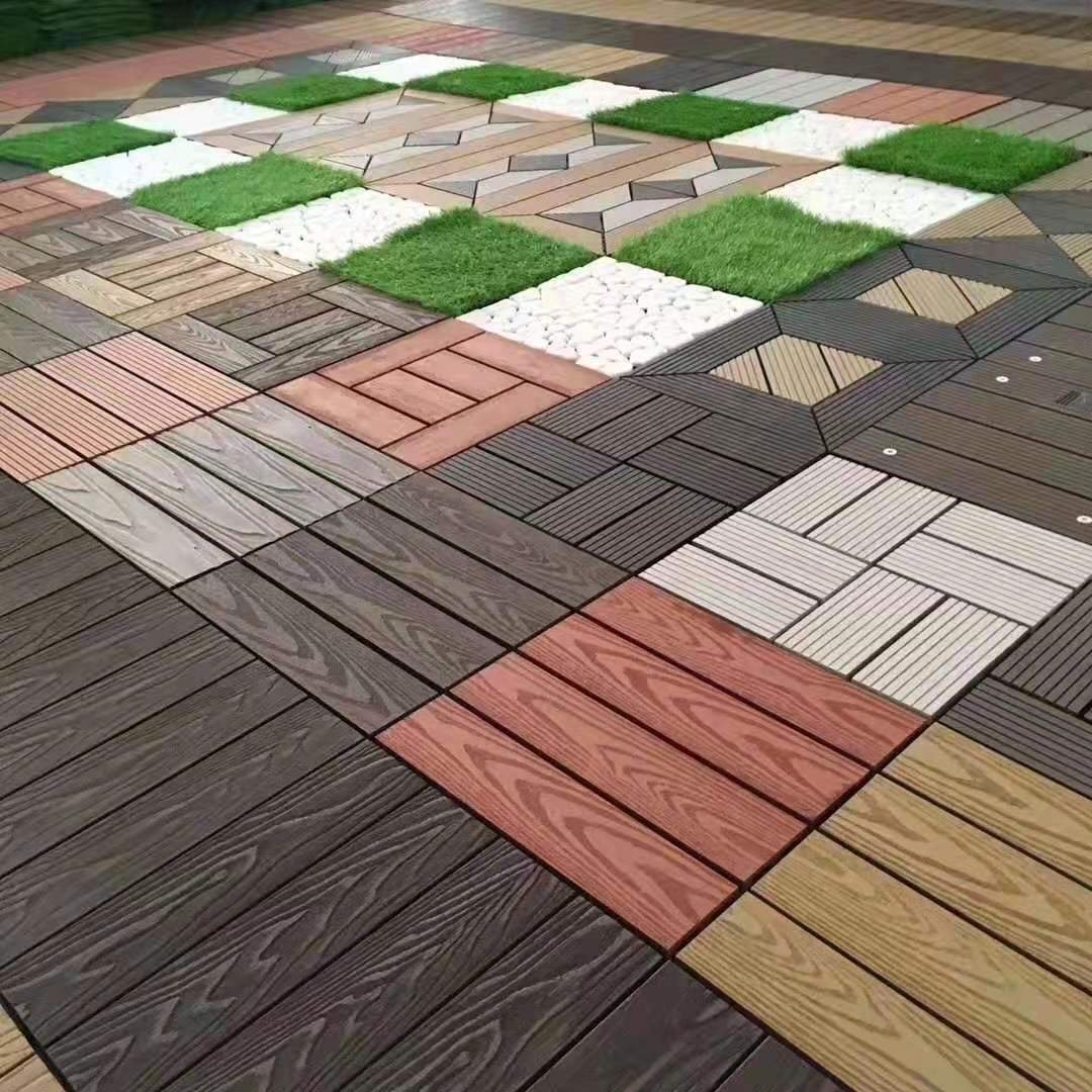 artificial grass floor clipswood decking floor deck wpc patio tiles balcony floor interlocking