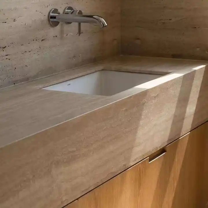 Natural Stone Texture Wall Tiles Interior Exterior Wall Decoration Flexible MCM Soft Travertine Stone Wall Board