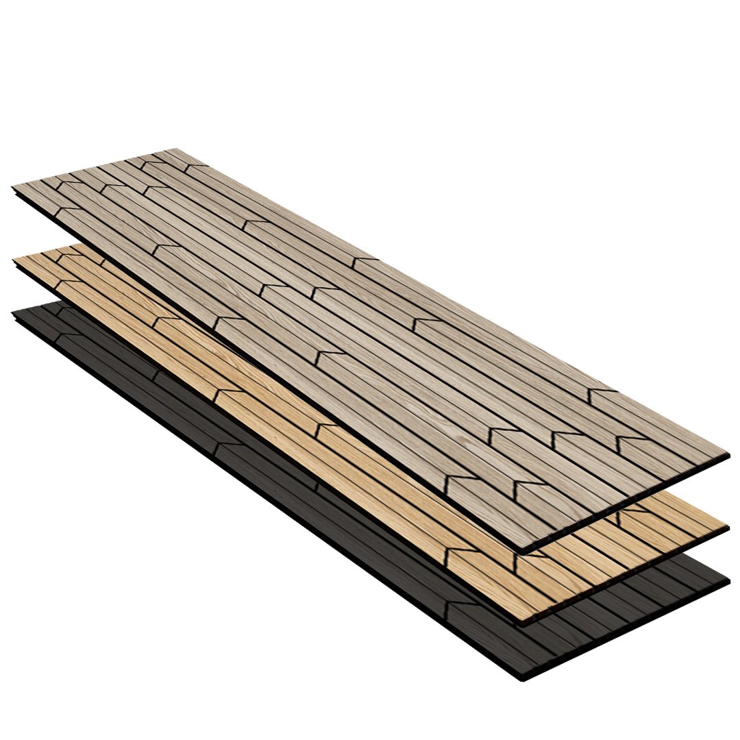 KASARO Wall Wood Panel 3d Decorative Board Slatted Acoustic Wood Veneer Construction Fashion Wall Panels
