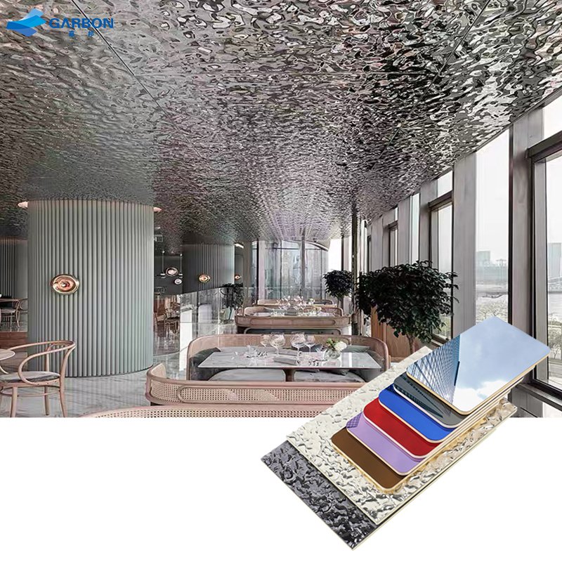 Decorative mirror PVC Wpc Wall Panel Bamboo charcoal board Window wall bamboo carbon fiber