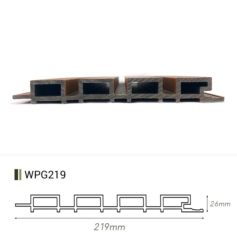 Easy institution Outdoor Fluted Wall Panel Anti-UV WPC Home Decor Wall Panel