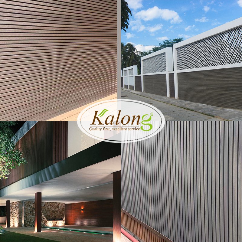 Easy institution Outdoor Fluted Wall Panel Anti-UV WPC Home Decor Wall Panel