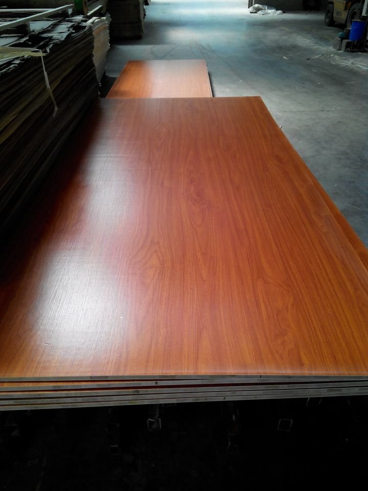 Made in china coloured faced plywood waterproof 15mm 18mm sheet melamine board Melamine Marine Plywood