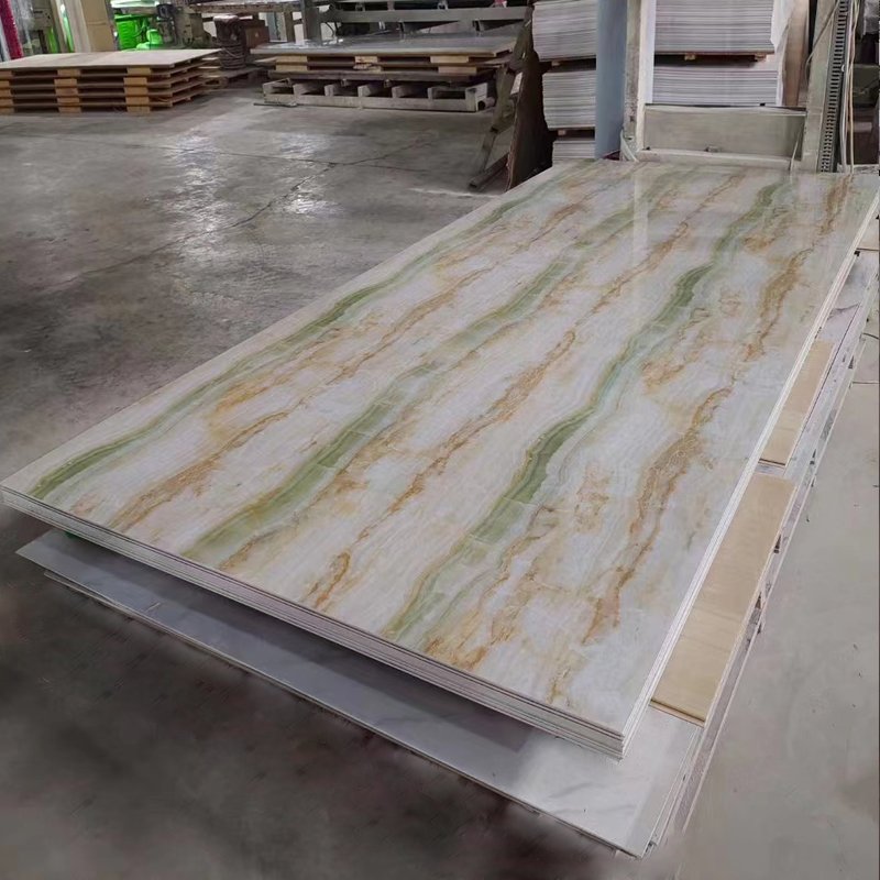 Factory sale pvc marble sheet for wall decoration black and white 4x8 Uv Pvc Marble Board industry in china