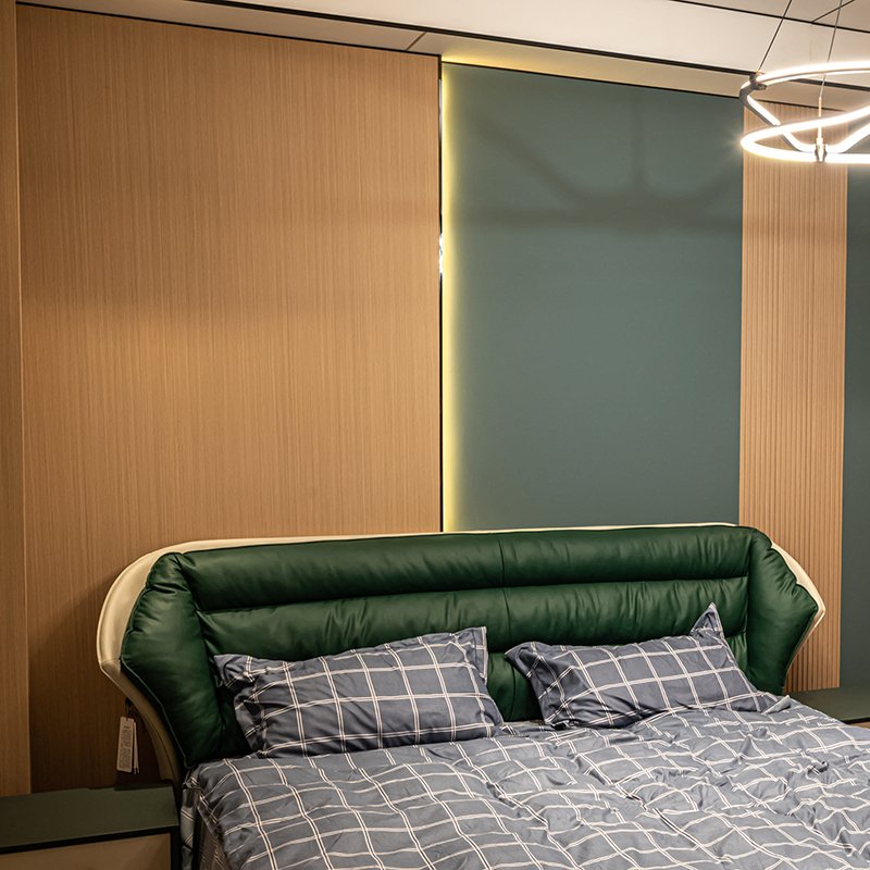 Wood Alternative Bamboo Charcoal Board Modern Metal Plate Mirror Wood Veneer Wall Panel Bamboo Charcoal Wall Panel