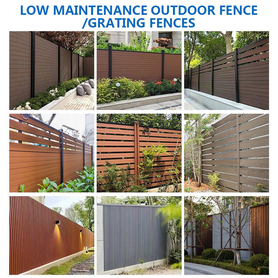 Necowood Outdoor Fence board Eco-friendly WPC ASA Layer Waterproof fireproof Recyclable Exterior decoration ASA fence board