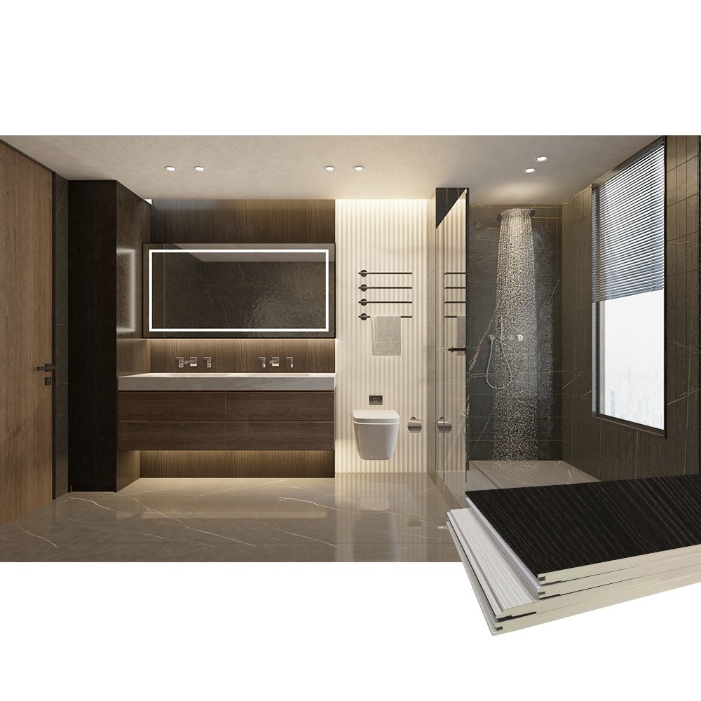 Decoration PVC Marble Fiber Cement Decorative WPC Wall Board