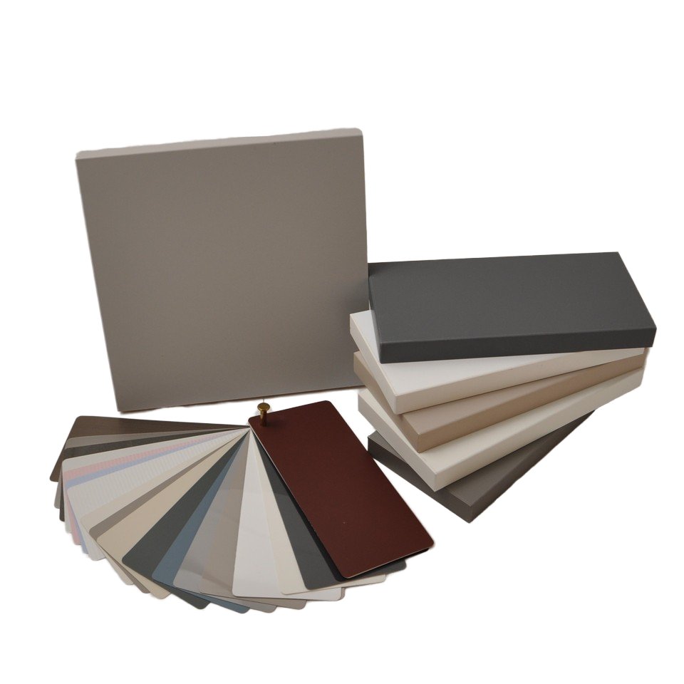 HANNA 18mm Waterproof PET Board Anti-Fingerprint Matte PETG Laminated E0 Moisture-Proof MDF Cabinet Island Door Panels