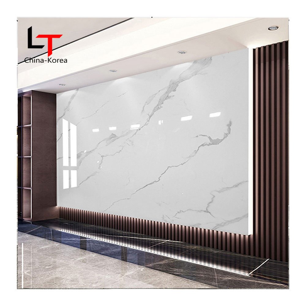 Longtime High Quality New Decorative Marble Alternative PVC UV Marble Sheet Coating Wall Panel marble pvc board