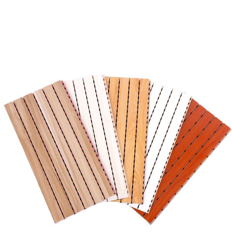 High quality sound absorbing fireproof board Wooden sound insulation board wood veneer