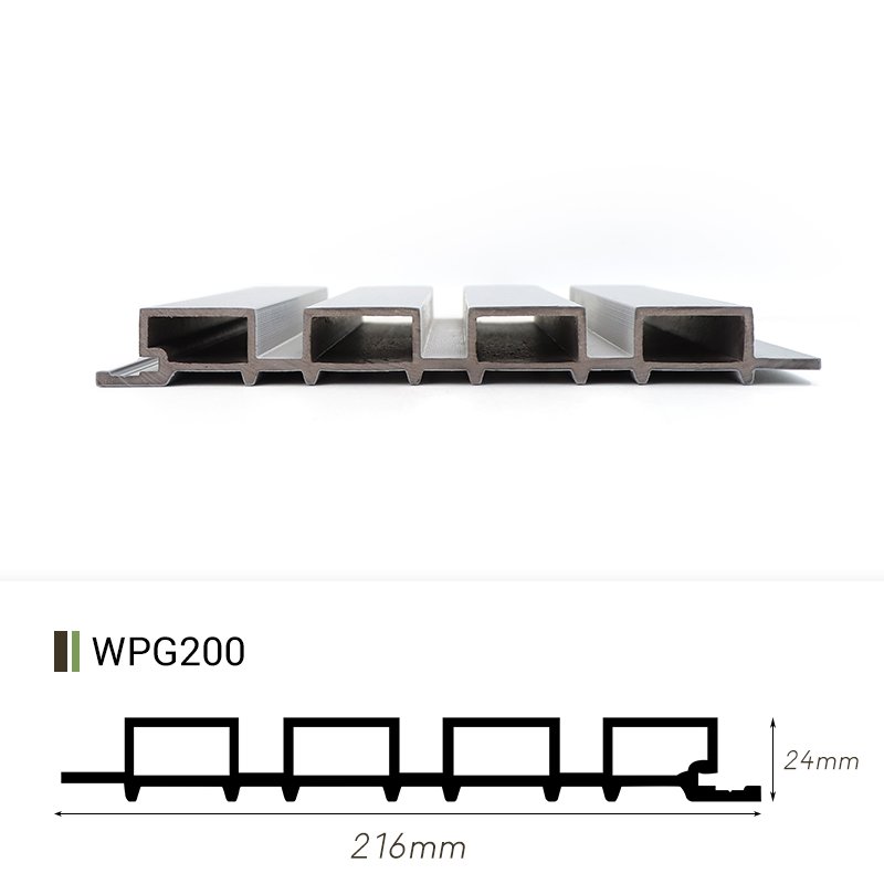 Anti-scratch Co-extrusion Wall Panel WPC Decorative Outdoor Siding Panels Exterior Wall
