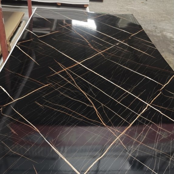 1.22*2.44m Marble Sheet UV wall panel PVC Board For Home Decor