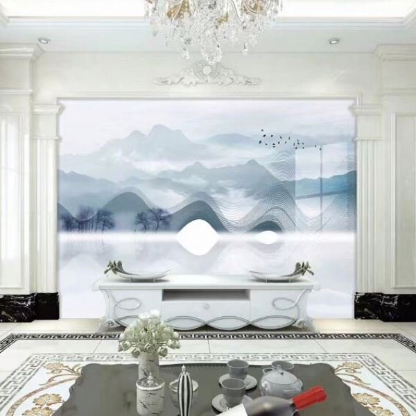 carbon rock board modern 3D PET Continuous pattern Marble Sheet Wall Panel Waterproof Marble infinite patterns