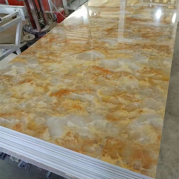 Pvc UV Marble Sheet Decorative High Glossy 3 mm printing UV board WPC wall panel house decoration Wall panels on sale