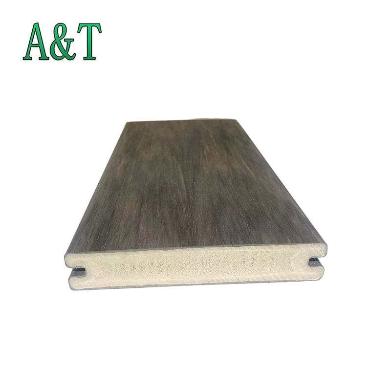 Anti-Slip Non-deformation Asa Pvc Double Co-Extrusion 3D Embossed Solid Wpc Deck