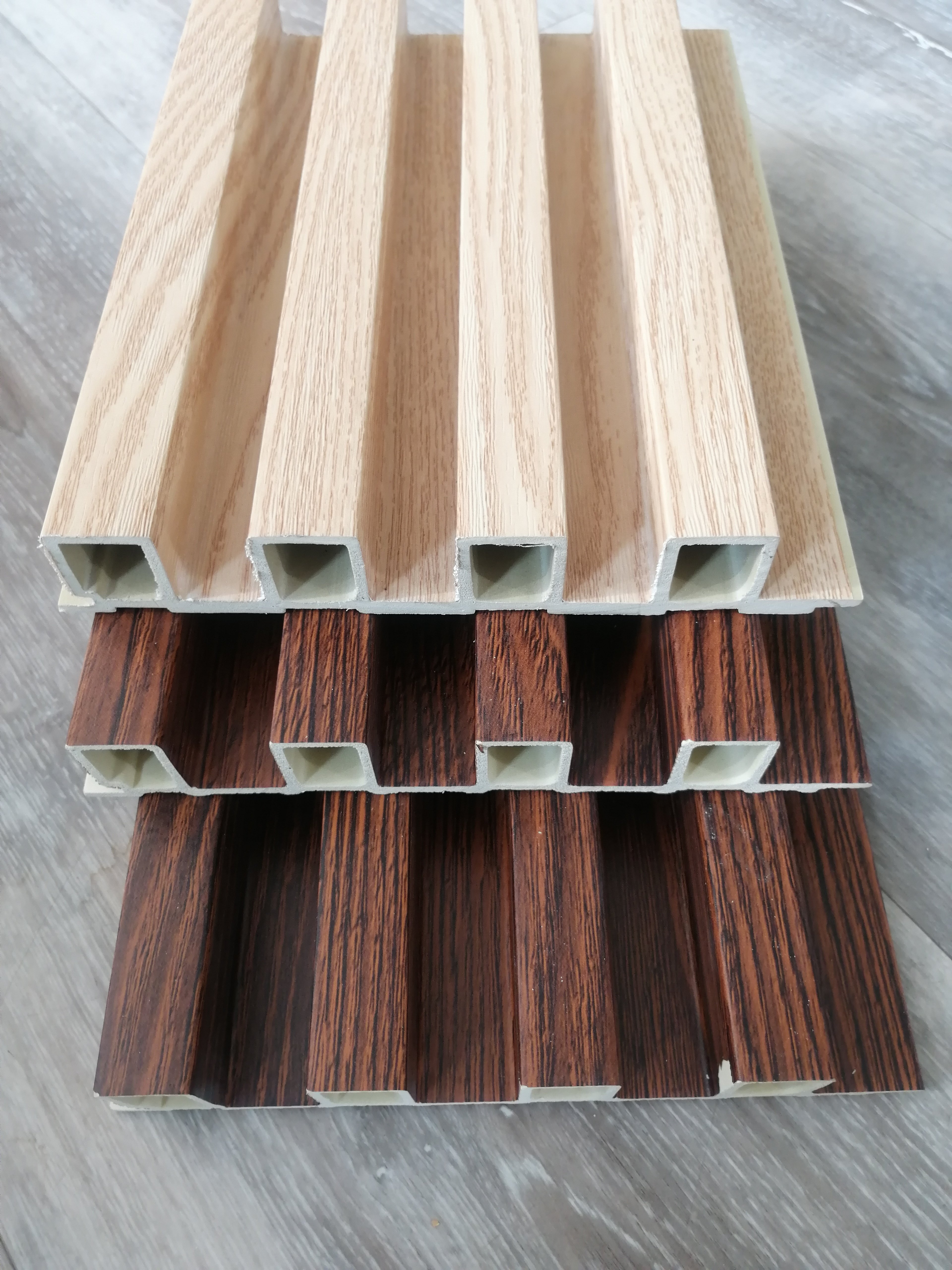 Indoor Plastic Wooden WPC Great Fluted Wall Panels Wall Interior for Home Decoration WPC Wall Sheet Panel