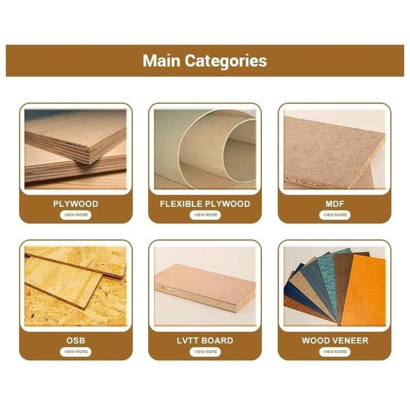 Factory Direct Price Melamine Mdf Board Simple Processing Medium Density Fibreboard 18Mm Mdf Board For Wall Panel