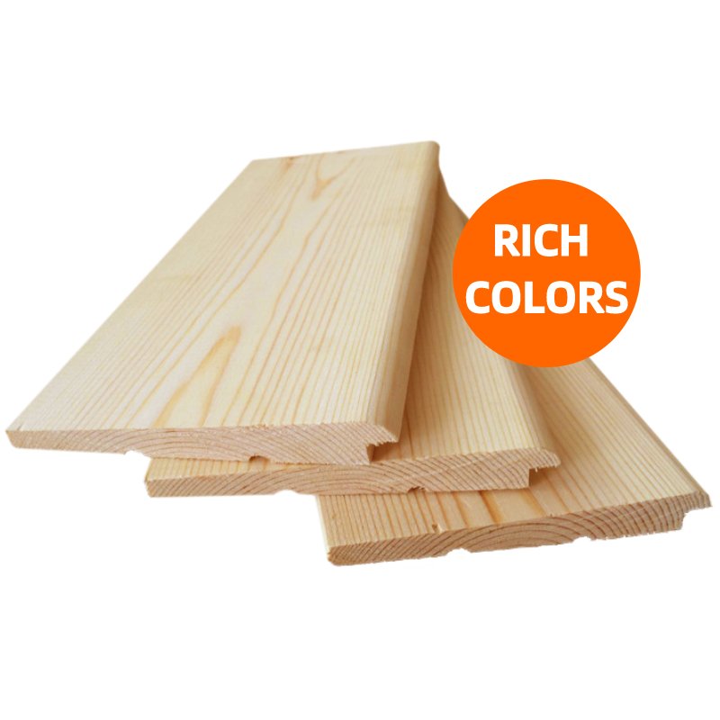 Timber Shiplap Cladding Boards Surface Clear High Quality Wood Planks For Sale