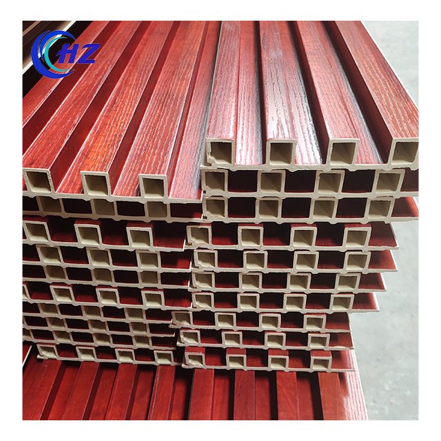Unideco Factory Indoor Decor Wood Plastic Composite Pvc Coating Cladding Fluted Wall Board Wpc Interior Wall Panel