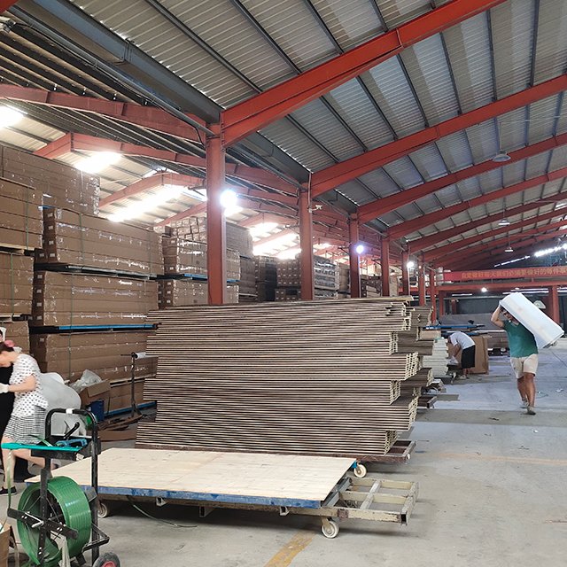 Unideco Factory Indoor Decor Wood Plastic Composite Pvc Coating Cladding Fluted Wall Board Wpc Interior Wall Panel