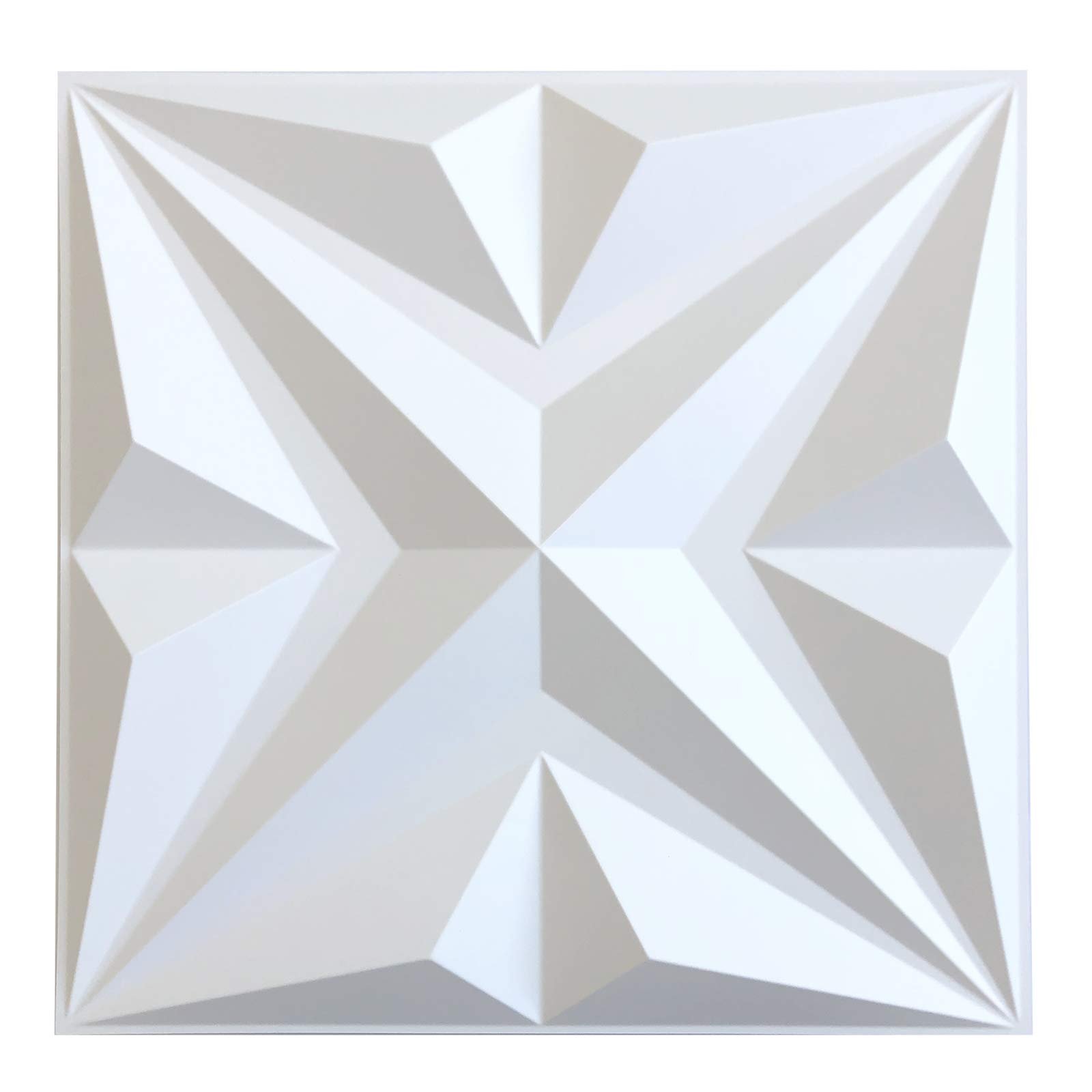 Matt Black/White Color Diamond Pattern Wall Board 3D PVC Wall Panel For Wall Decoration