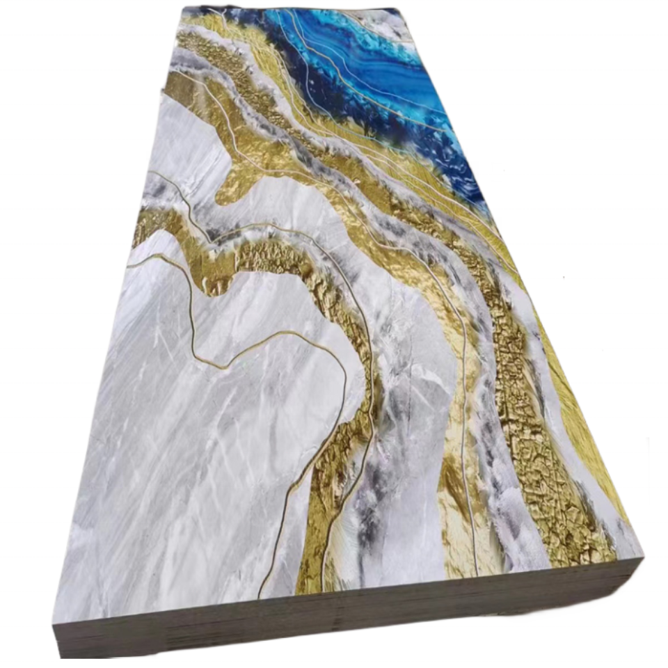 2023 new product Uv Board Marble Sheet high gloss marble sheet pvc supplier