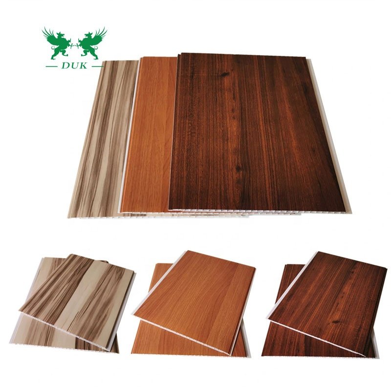 Fireproof and Waterproof WPC/PVC Wall Covering Panel WPC Bamboo Fiber Board Decorative Lining PVC Panel