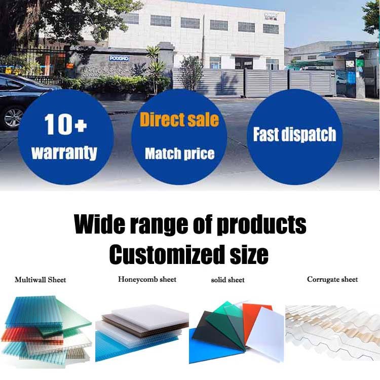 plastic roof sheets outdoor sun shade cover pc sun sheet car canopy polycarbonate sheet other board for warehouse