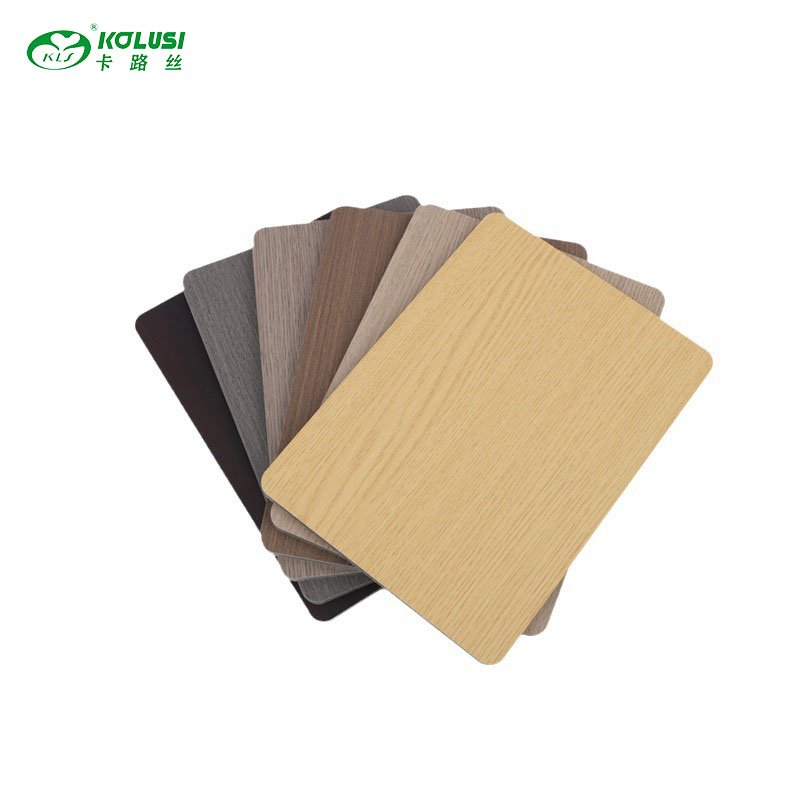 Pvc Coating Cladding Wall Board Fire Retardant Film Laminated Wood Grain Pvc Board