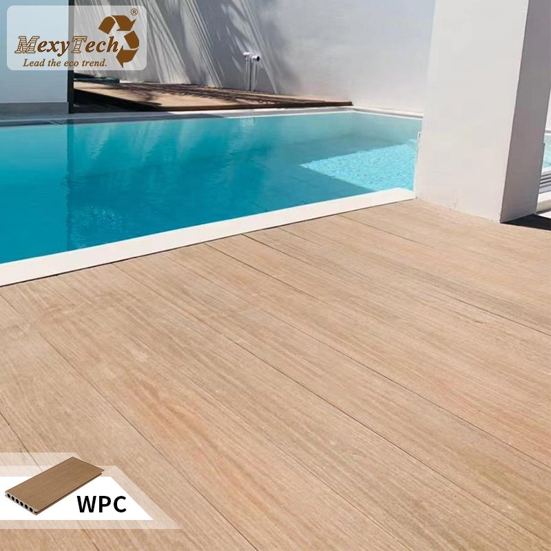 3D embossed 2 colors in 1 pcs decking