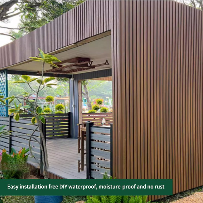 Factory supplier custom wpc wall panel exterior outdoor solid and hollow wpc other boards composite cladding 220*26 mm