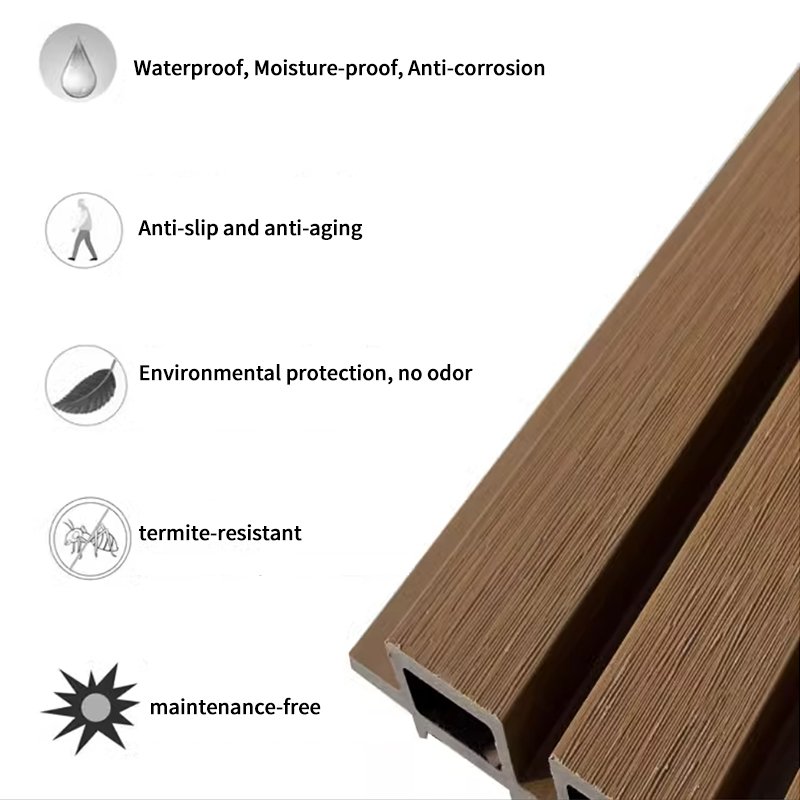 Factory supplier custom wpc wall panel exterior outdoor solid and hollow wpc other boards composite cladding 220*26 mm