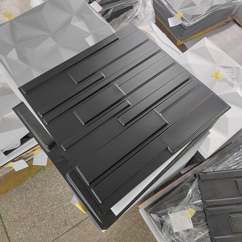 Home Interior Decorative Pvc Wallpaper Fire Retardant Waterproof 3D Wall Panels 1 mm thickness Pvc Boards