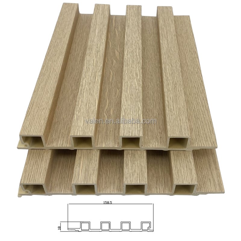 China Manufacturer Price 3D Interior Pvc Siding Fluted Wall Panel Wpc Decorative Waterproof Wall Coating Boards Cladding Indoor