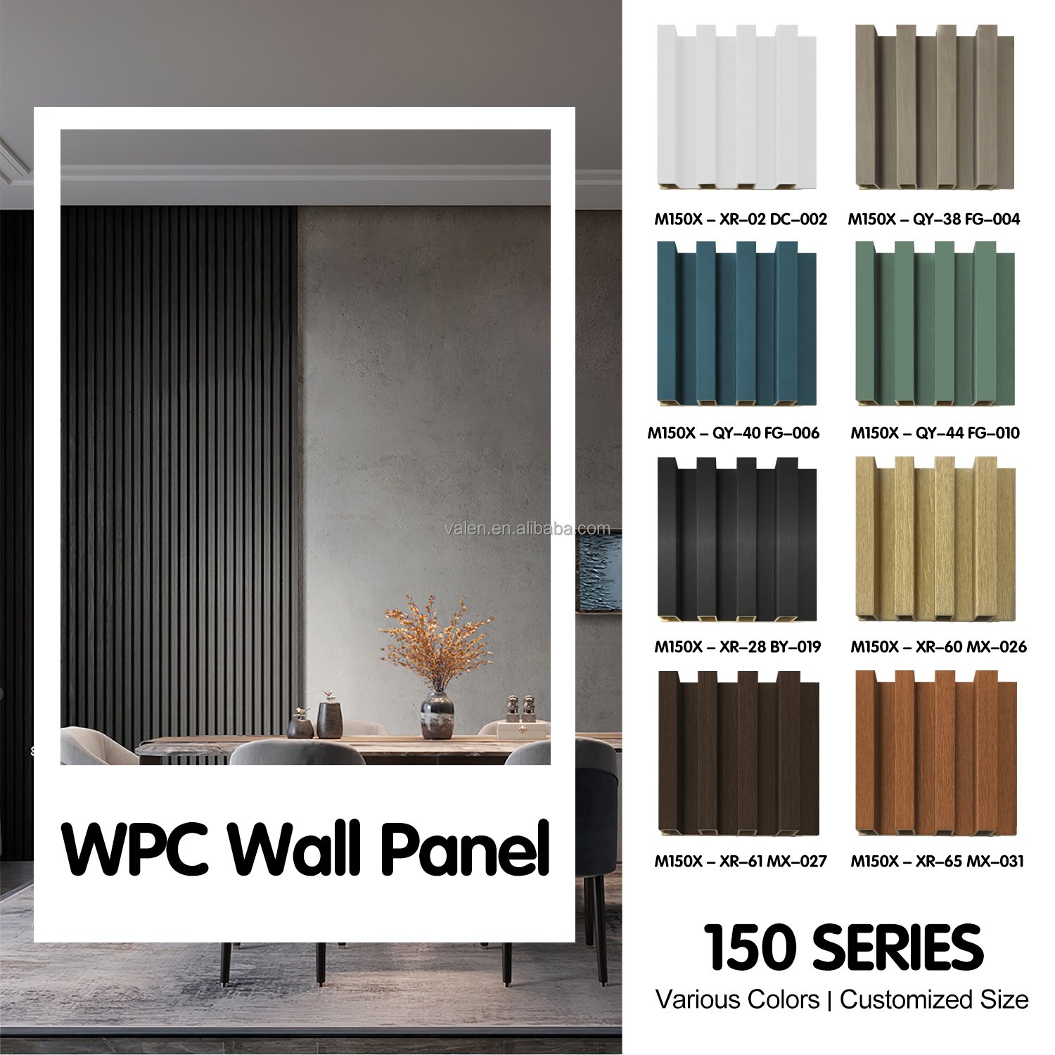 China Manufacturer Price 3D Interior Pvc Siding Fluted Wall Panel Wpc Decorative Waterproof Wall Coating Boards Cladding Indoor