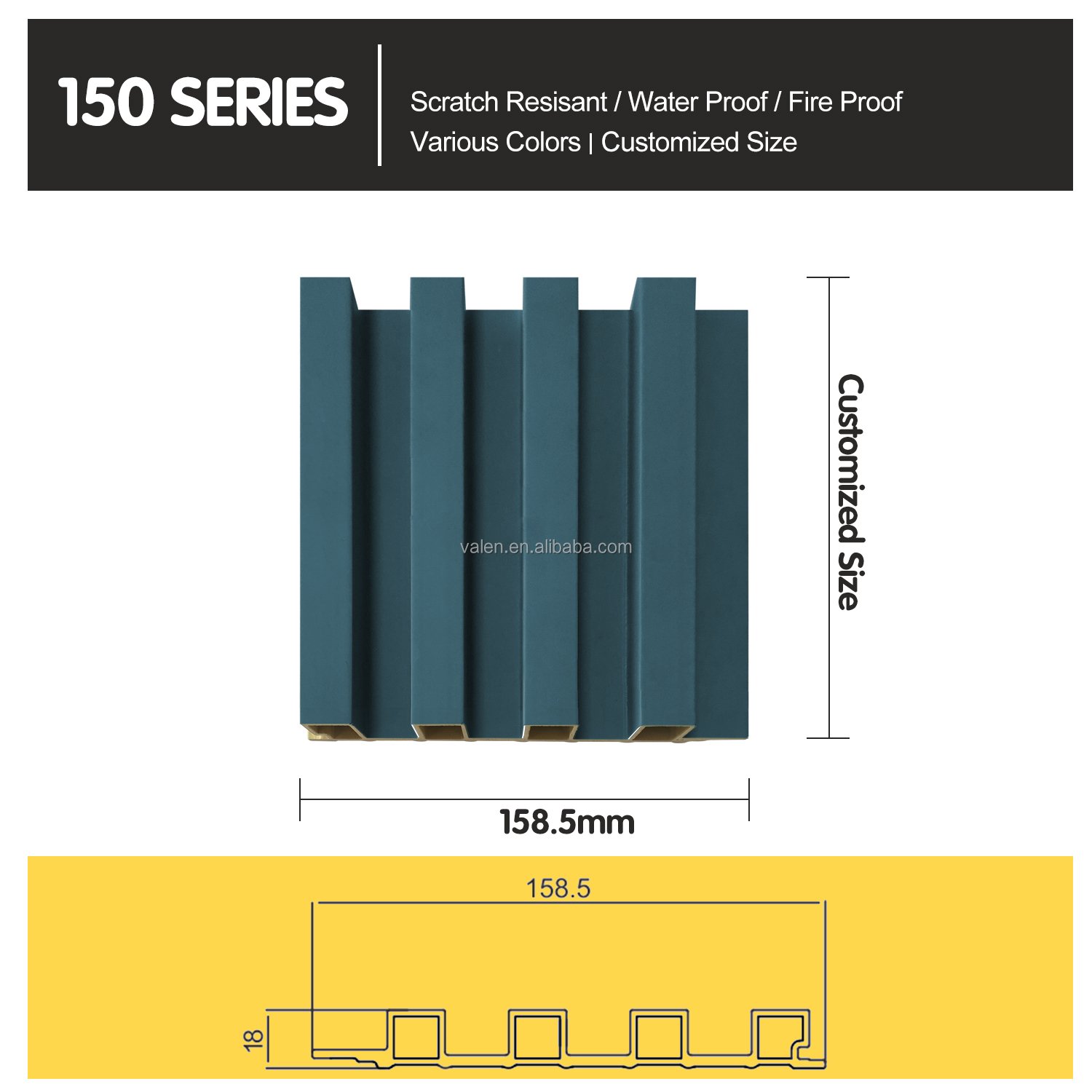 China Manufacturer Price 3D Interior Pvc Siding Fluted Wall Panel Wpc Decorative Waterproof Wall Coating Boards Cladding Indoor