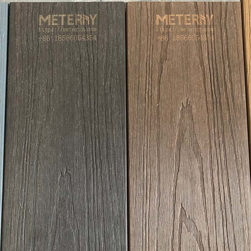 Anti-UV Plastic Composite Deck Board Wpc Capped Composite Decking Plank Co-extrusion Hollow WPC Decking Vinyl Flooring Tile