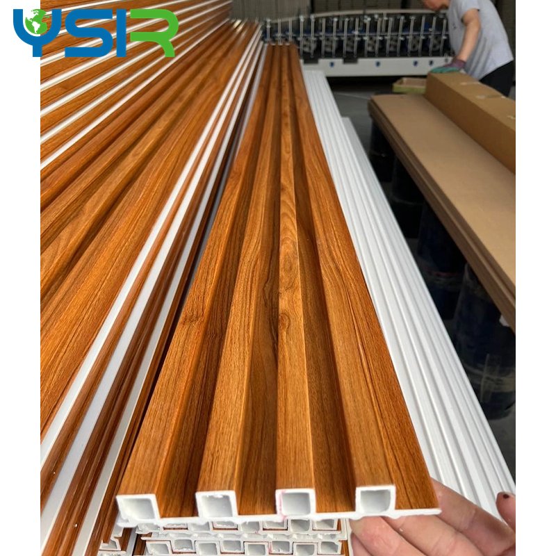 Popular Decoration Hollow wpc Slats Board wall Wood Plastic Composite panel For Hotel