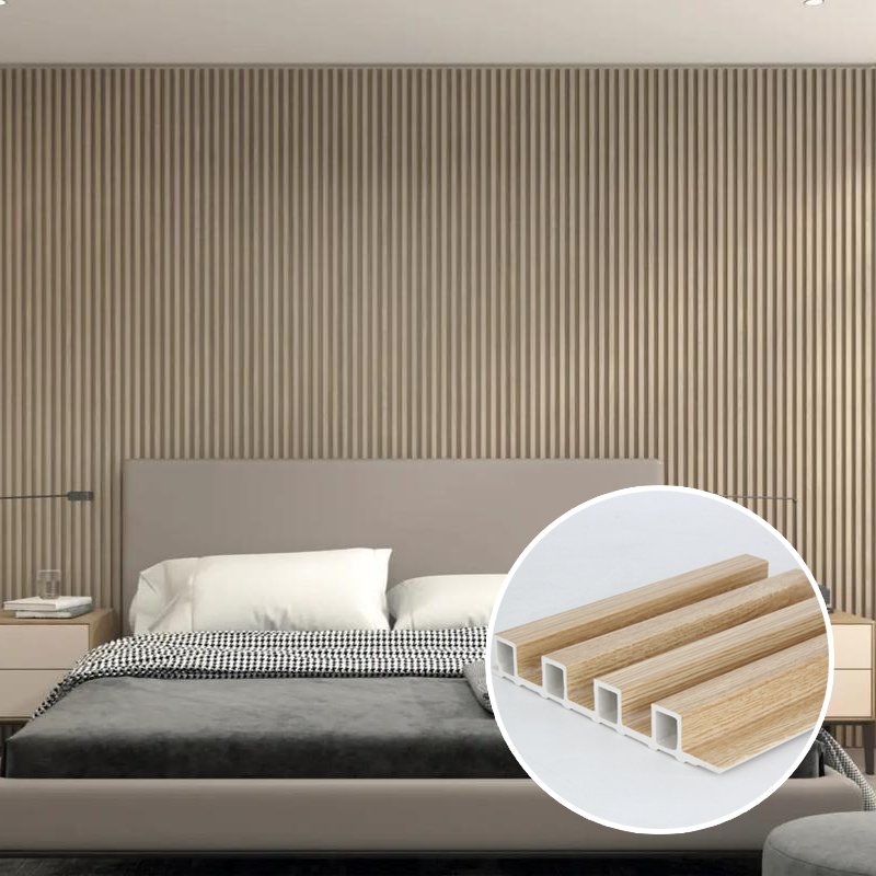 hot sale wpc wall panel Modern Design Interior Decoration Wpc Fluted Wall Panel