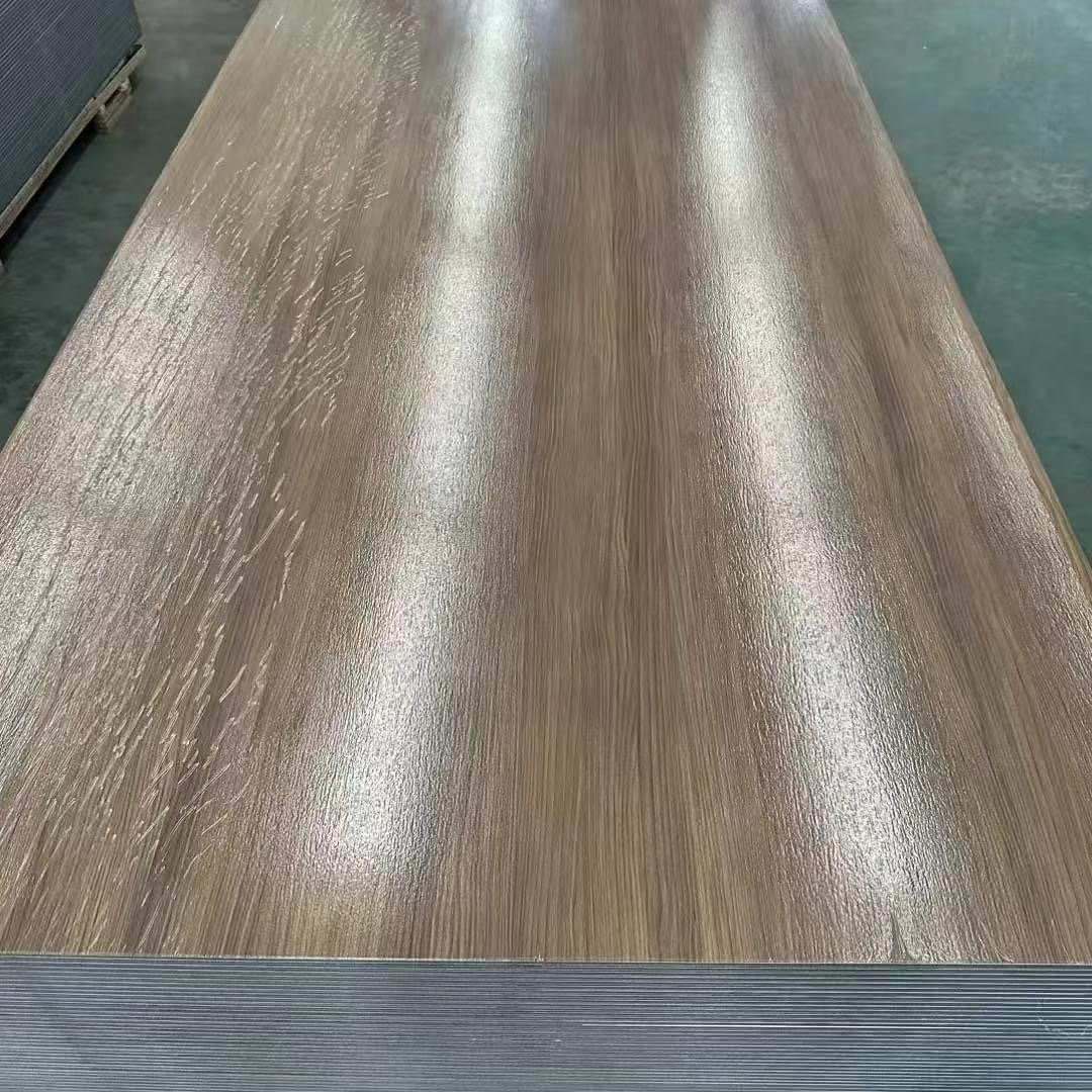 Zhejiang Modern Style Indoor Flexible Carbon Crystal Board Bamboo Charcoal Wood Veneer for Decoration
