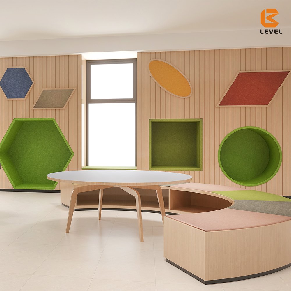 Environmentally Cost-effective 1220*2440mm Sound Absorption 100% Polyester Acoustic Panels For Office