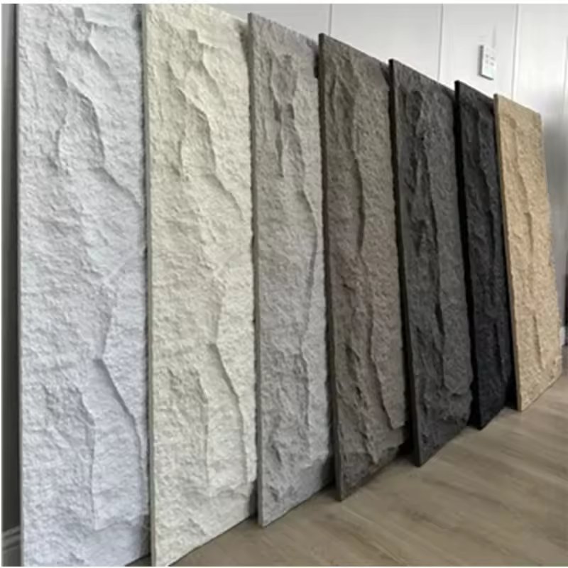 Factory Wholesale AntiStatic Faux Stone Wall Board Lightweight Ms Cement Board Exterior Wall Cladding Stone Design Wall Board