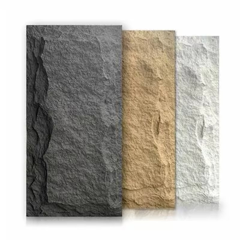 Factory Wholesale AntiStatic Faux Stone Wall Board Lightweight Ms Cement Board Exterior Wall Cladding Stone Design Wall Board